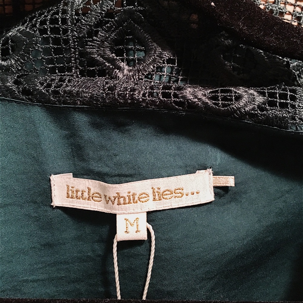 REDUCED // UO Little White Lies Emerald Dress - Picture 6 of 8